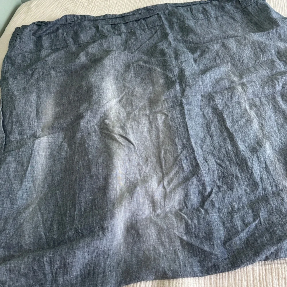 Olivia & Oliver Belgian Linen Curtains 50x84 Grey Hidden Tab Set of 2 20048-02